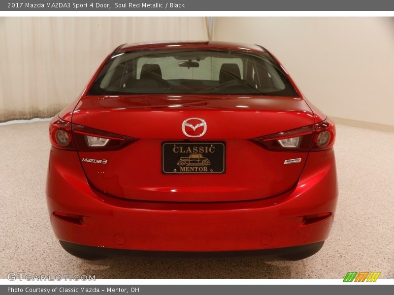 Soul Red Metallic / Black 2017 Mazda MAZDA3 Sport 4 Door