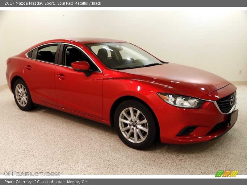 Soul Red Metallic / Black 2017 Mazda Mazda6 Sport