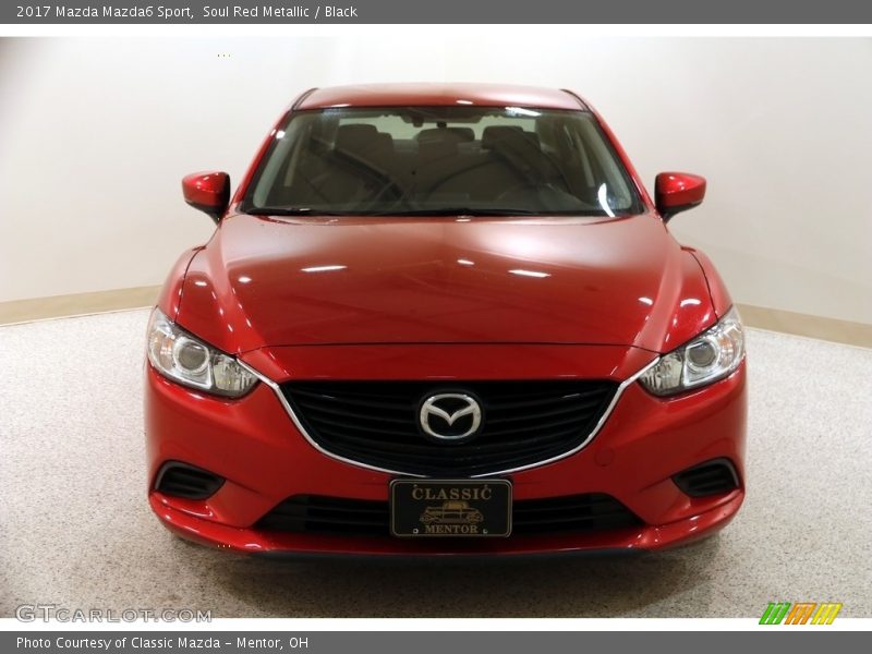 Soul Red Metallic / Black 2017 Mazda Mazda6 Sport