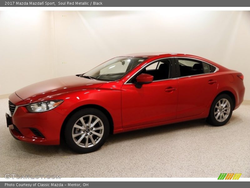 Soul Red Metallic / Black 2017 Mazda Mazda6 Sport