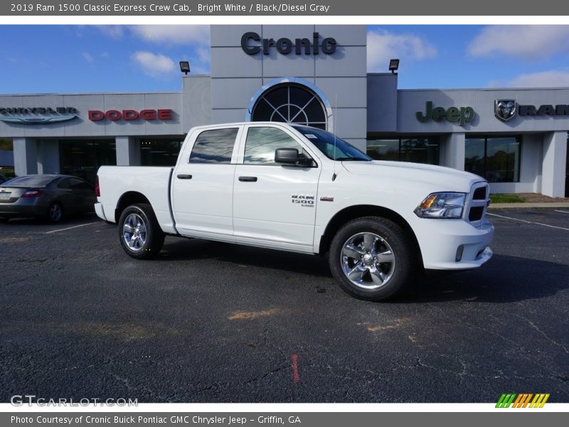 Bright White / Black/Diesel Gray 2019 Ram 1500 Classic Express Crew Cab