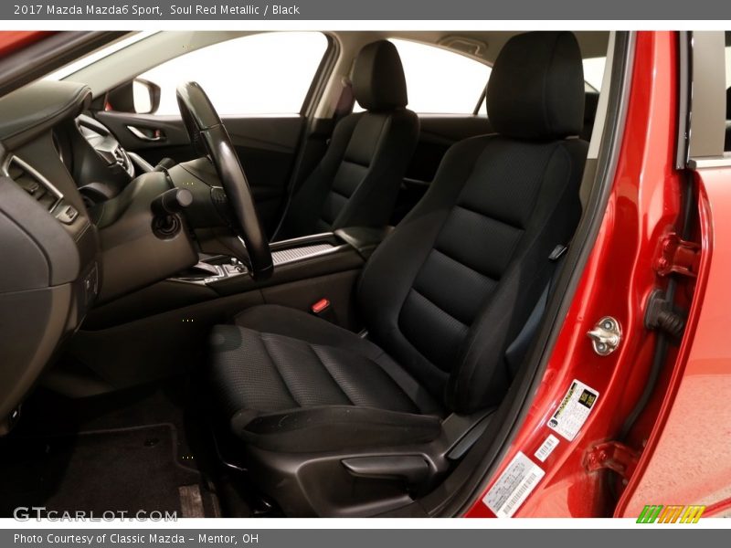 Soul Red Metallic / Black 2017 Mazda Mazda6 Sport