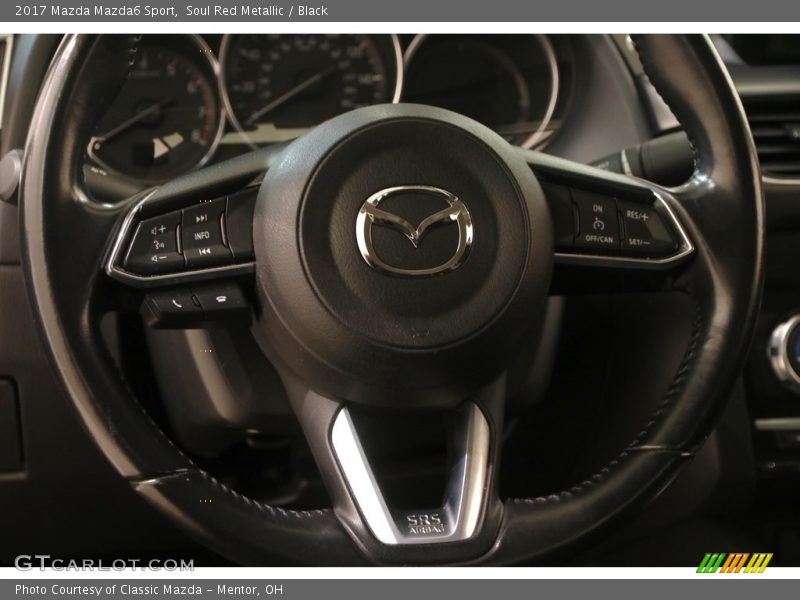Soul Red Metallic / Black 2017 Mazda Mazda6 Sport