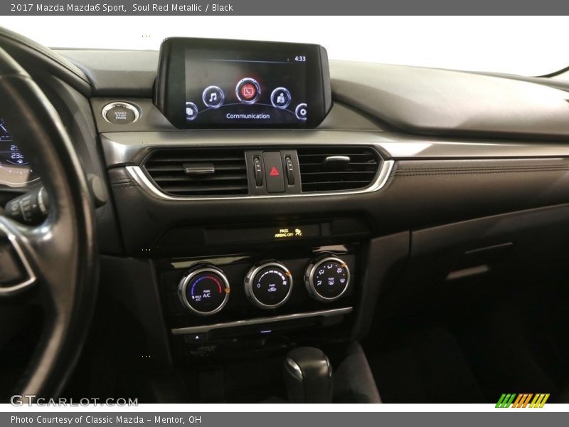 Soul Red Metallic / Black 2017 Mazda Mazda6 Sport