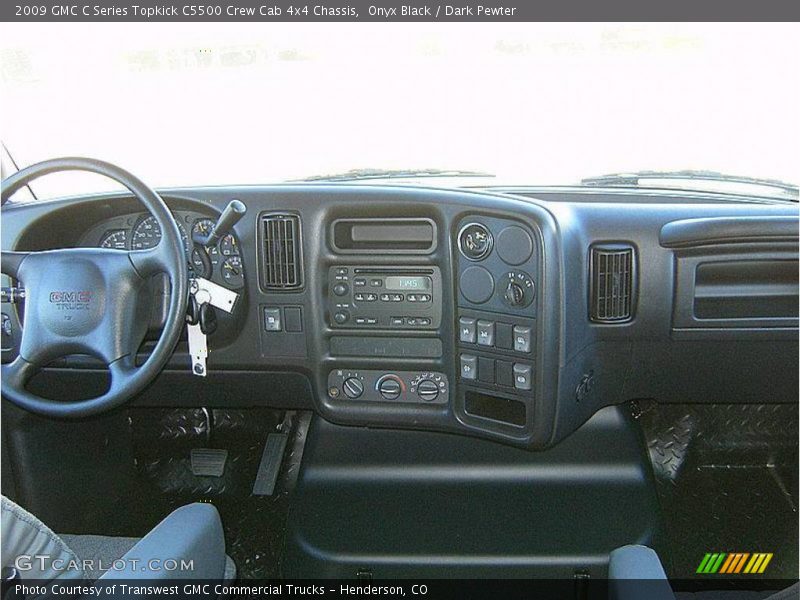 Onyx Black / Dark Pewter 2009 GMC C Series Topkick C5500 Crew Cab 4x4 Chassis