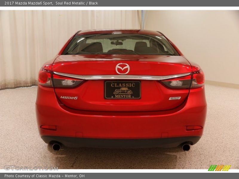 Soul Red Metallic / Black 2017 Mazda Mazda6 Sport