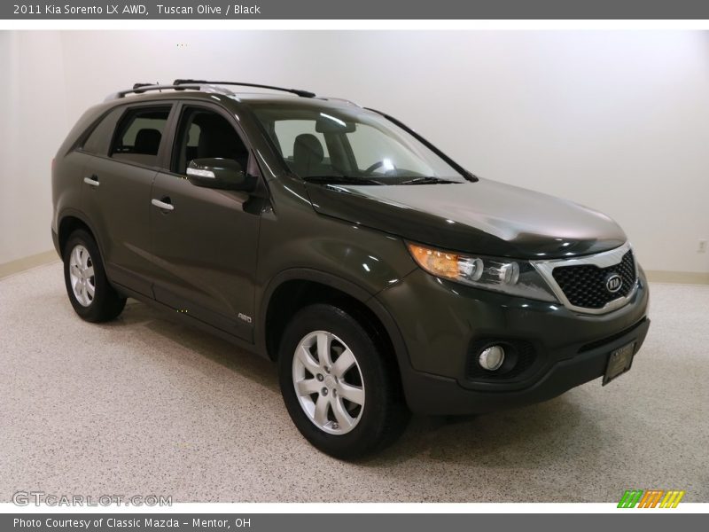 Tuscan Olive / Black 2011 Kia Sorento LX AWD