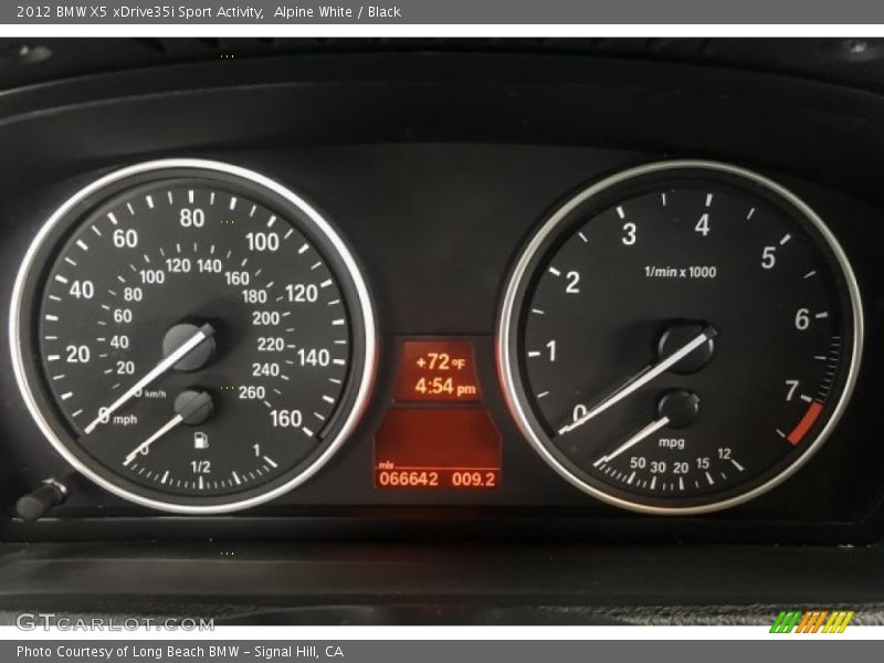 Alpine White / Black 2012 BMW X5 xDrive35i Sport Activity