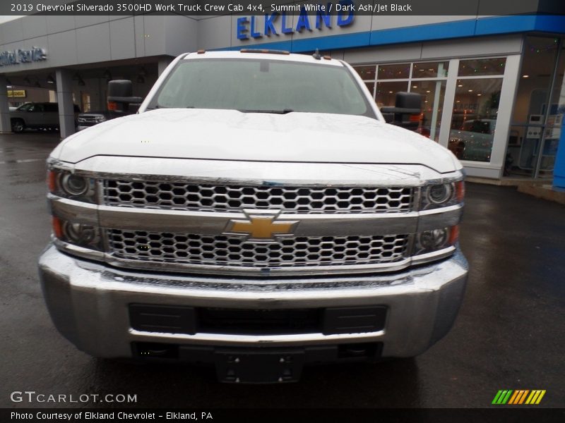 Summit White / Dark Ash/Jet Black 2019 Chevrolet Silverado 3500HD Work Truck Crew Cab 4x4