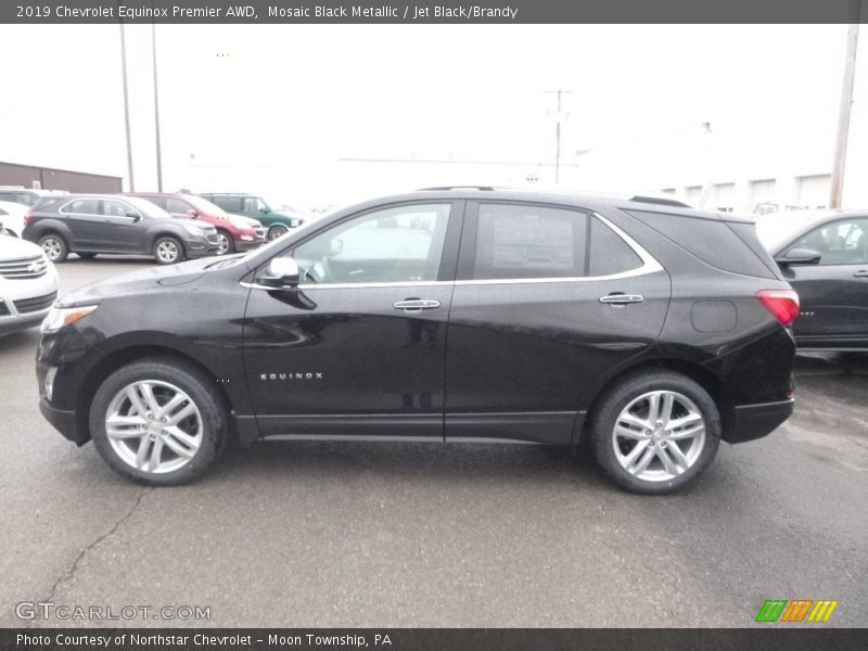 Mosaic Black Metallic / Jet Black/Brandy 2019 Chevrolet Equinox Premier AWD