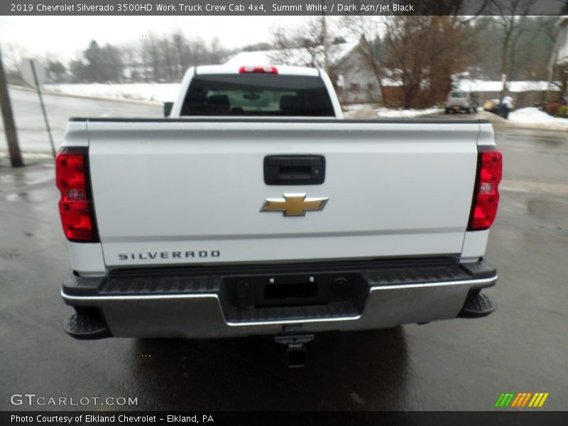 Summit White / Dark Ash/Jet Black 2019 Chevrolet Silverado 3500HD Work Truck Crew Cab 4x4