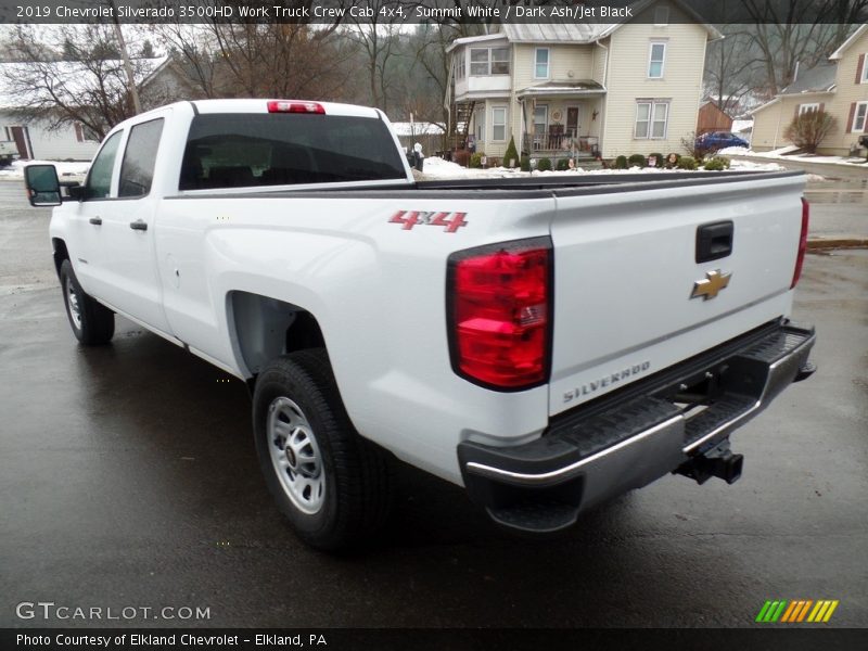 Summit White / Dark Ash/Jet Black 2019 Chevrolet Silverado 3500HD Work Truck Crew Cab 4x4