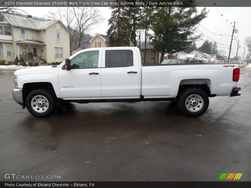 Summit White / Dark Ash/Jet Black 2019 Chevrolet Silverado 3500HD Work Truck Crew Cab 4x4