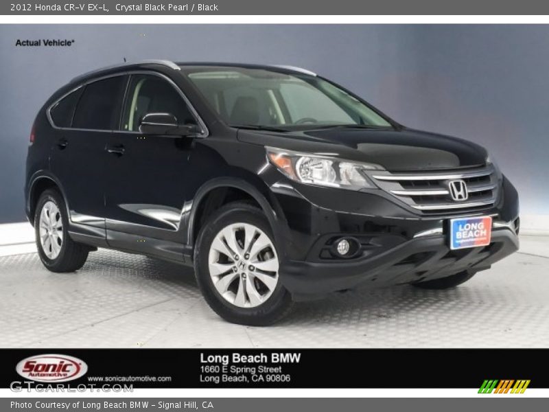 Crystal Black Pearl / Black 2012 Honda CR-V EX-L