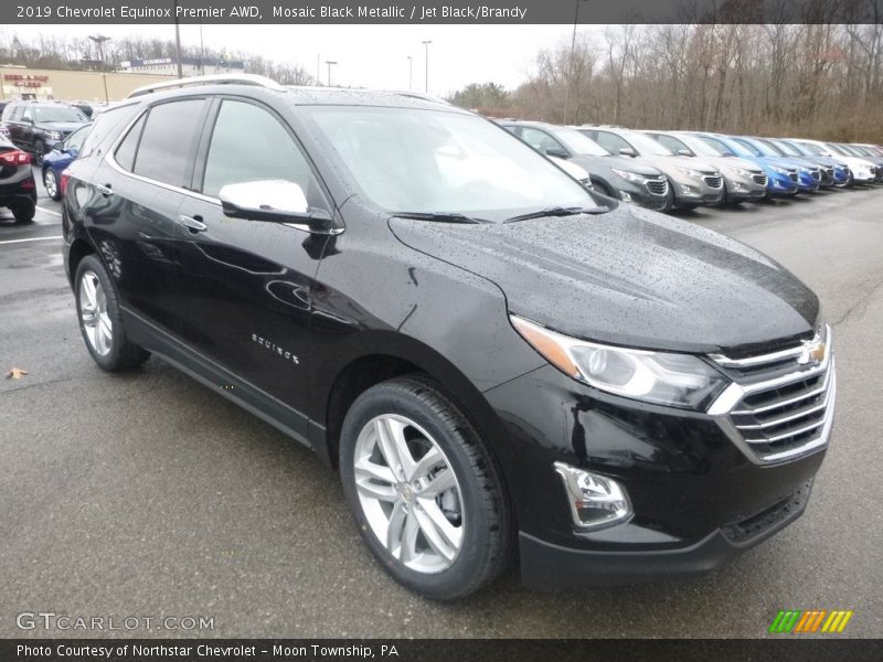 Mosaic Black Metallic / Jet Black/Brandy 2019 Chevrolet Equinox Premier AWD