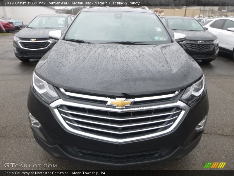 Mosaic Black Metallic / Jet Black/Brandy 2019 Chevrolet Equinox Premier AWD