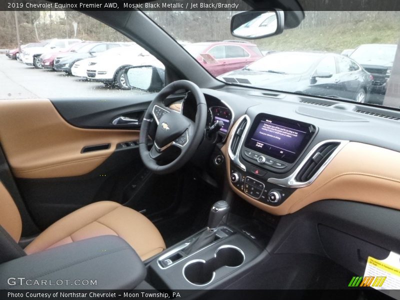 Mosaic Black Metallic / Jet Black/Brandy 2019 Chevrolet Equinox Premier AWD