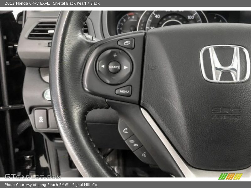Crystal Black Pearl / Black 2012 Honda CR-V EX-L