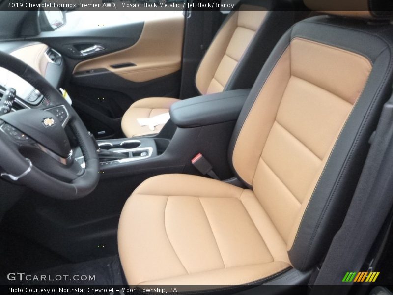 Mosaic Black Metallic / Jet Black/Brandy 2019 Chevrolet Equinox Premier AWD