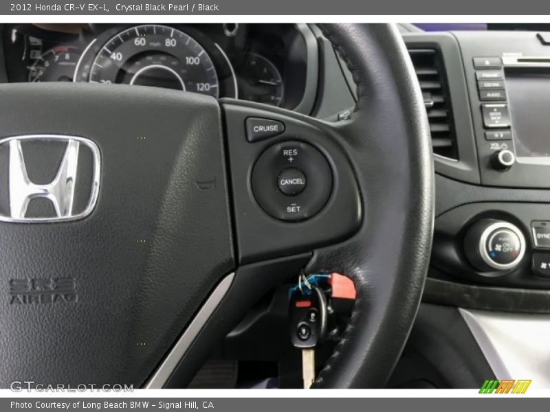 Crystal Black Pearl / Black 2012 Honda CR-V EX-L