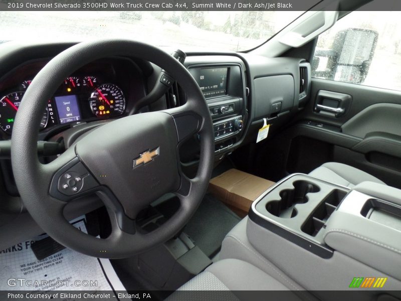 Summit White / Dark Ash/Jet Black 2019 Chevrolet Silverado 3500HD Work Truck Crew Cab 4x4
