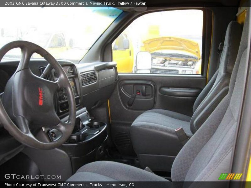 Yellow / Pewter 2002 GMC Savana Cutaway 3500 Commercial Moving Truck