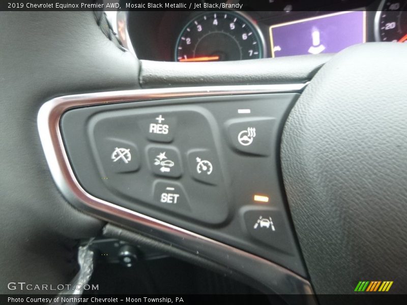 Mosaic Black Metallic / Jet Black/Brandy 2019 Chevrolet Equinox Premier AWD