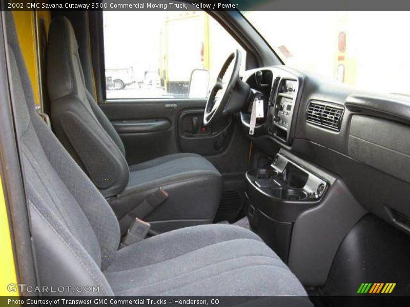Yellow / Pewter 2002 GMC Savana Cutaway 3500 Commercial Moving Truck