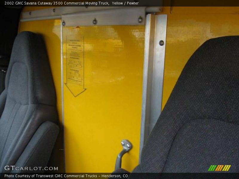 Yellow / Pewter 2002 GMC Savana Cutaway 3500 Commercial Moving Truck