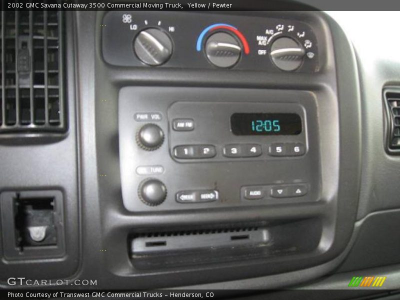 Yellow / Pewter 2002 GMC Savana Cutaway 3500 Commercial Moving Truck