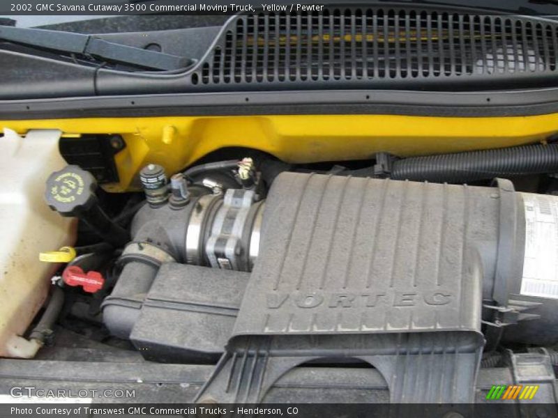 Yellow / Pewter 2002 GMC Savana Cutaway 3500 Commercial Moving Truck