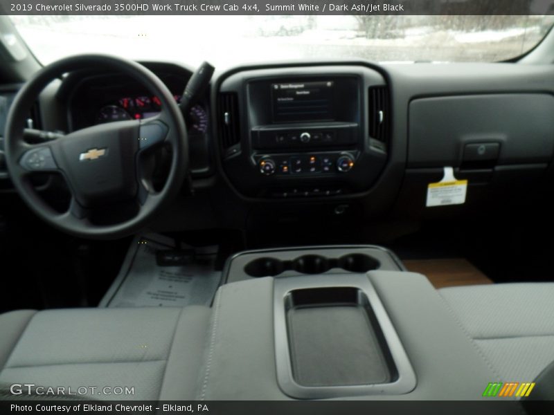 Summit White / Dark Ash/Jet Black 2019 Chevrolet Silverado 3500HD Work Truck Crew Cab 4x4