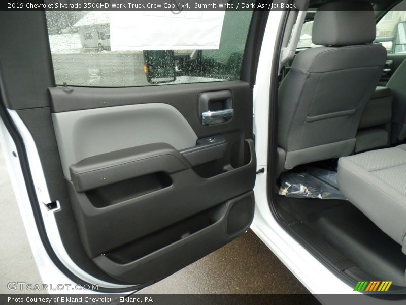 Summit White / Dark Ash/Jet Black 2019 Chevrolet Silverado 3500HD Work Truck Crew Cab 4x4