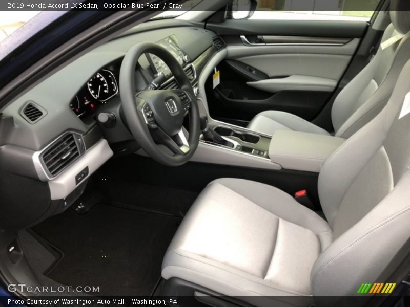  2019 Accord LX Sedan Gray Interior