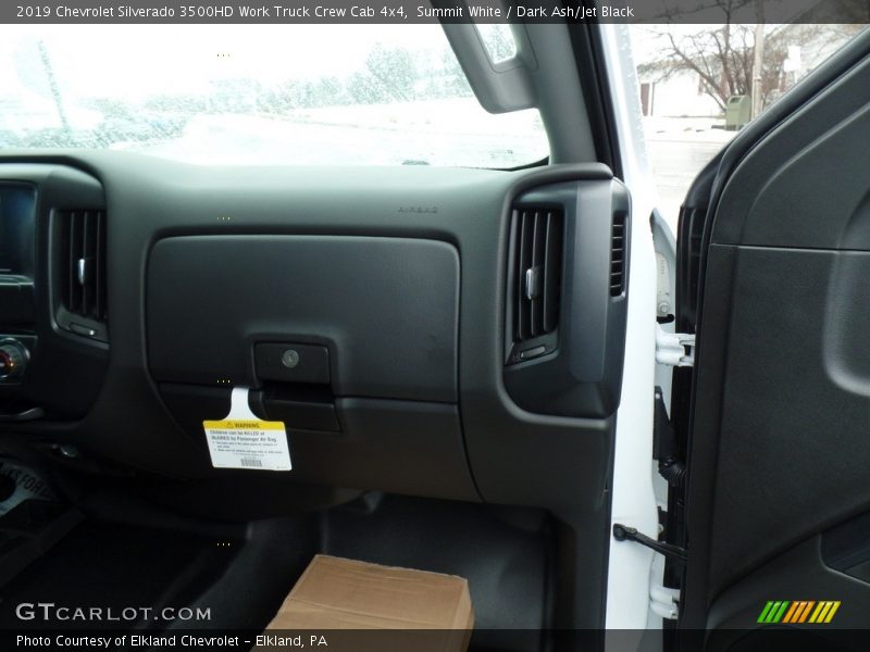 Summit White / Dark Ash/Jet Black 2019 Chevrolet Silverado 3500HD Work Truck Crew Cab 4x4