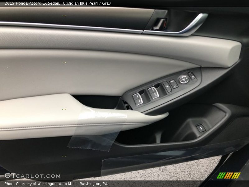 Obsidian Blue Pearl / Gray 2019 Honda Accord LX Sedan
