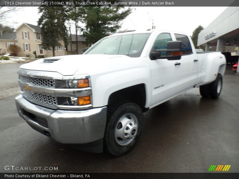 Summit White / Dark Ash/Jet Black 2019 Chevrolet Silverado 3500HD Work Truck Crew Cab 4x4