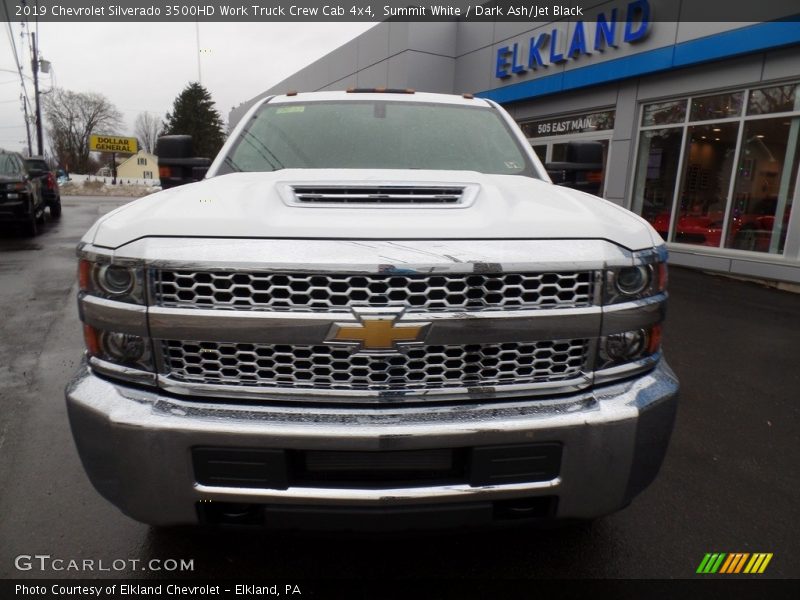 Summit White / Dark Ash/Jet Black 2019 Chevrolet Silverado 3500HD Work Truck Crew Cab 4x4