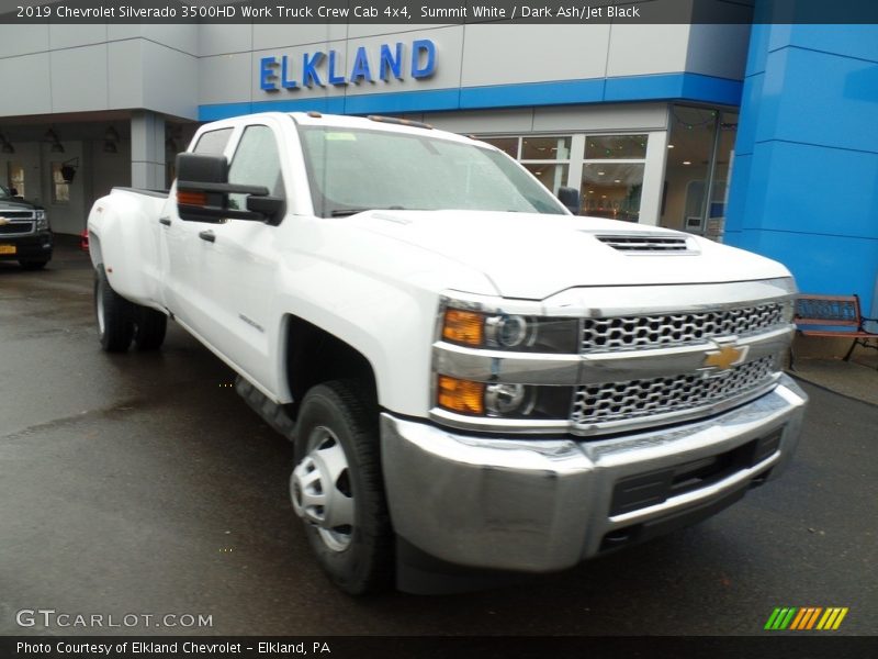 Summit White / Dark Ash/Jet Black 2019 Chevrolet Silverado 3500HD Work Truck Crew Cab 4x4