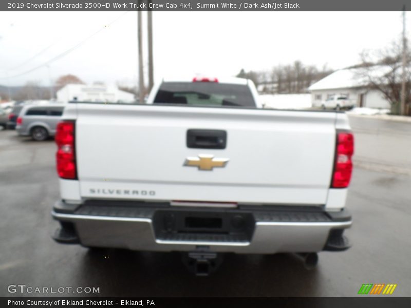 Summit White / Dark Ash/Jet Black 2019 Chevrolet Silverado 3500HD Work Truck Crew Cab 4x4