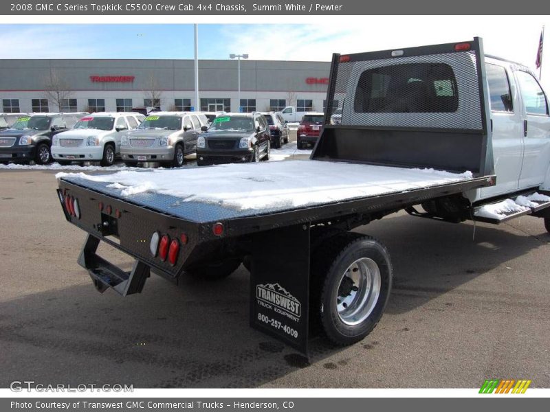 Summit White / Pewter 2008 GMC C Series Topkick C5500 Crew Cab 4x4 Chassis