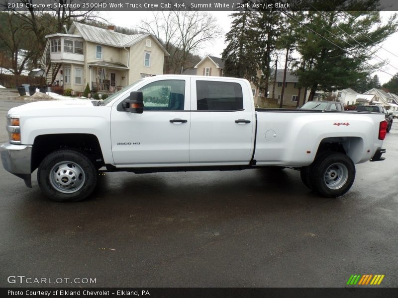 Summit White / Dark Ash/Jet Black 2019 Chevrolet Silverado 3500HD Work Truck Crew Cab 4x4