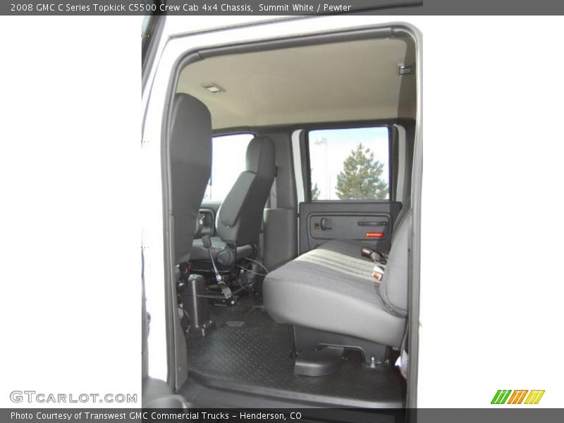 Summit White / Pewter 2008 GMC C Series Topkick C5500 Crew Cab 4x4 Chassis