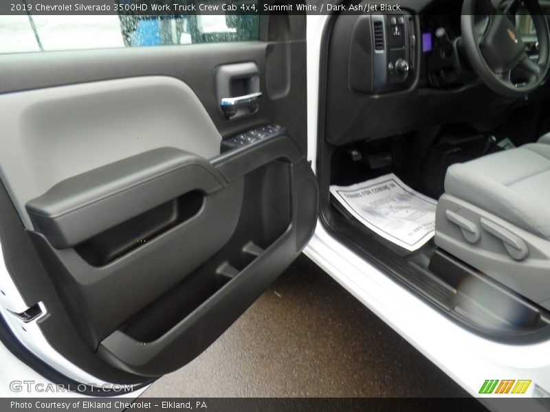 Summit White / Dark Ash/Jet Black 2019 Chevrolet Silverado 3500HD Work Truck Crew Cab 4x4