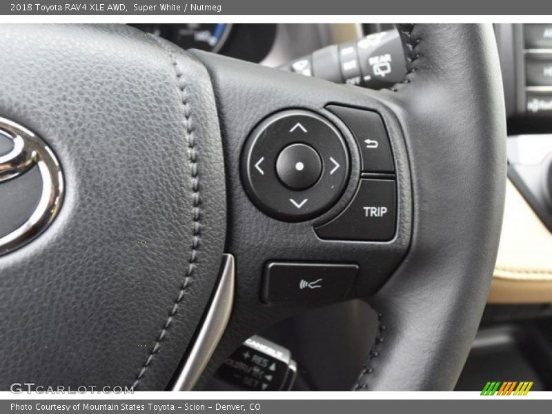 Super White / Nutmeg 2018 Toyota RAV4 XLE AWD