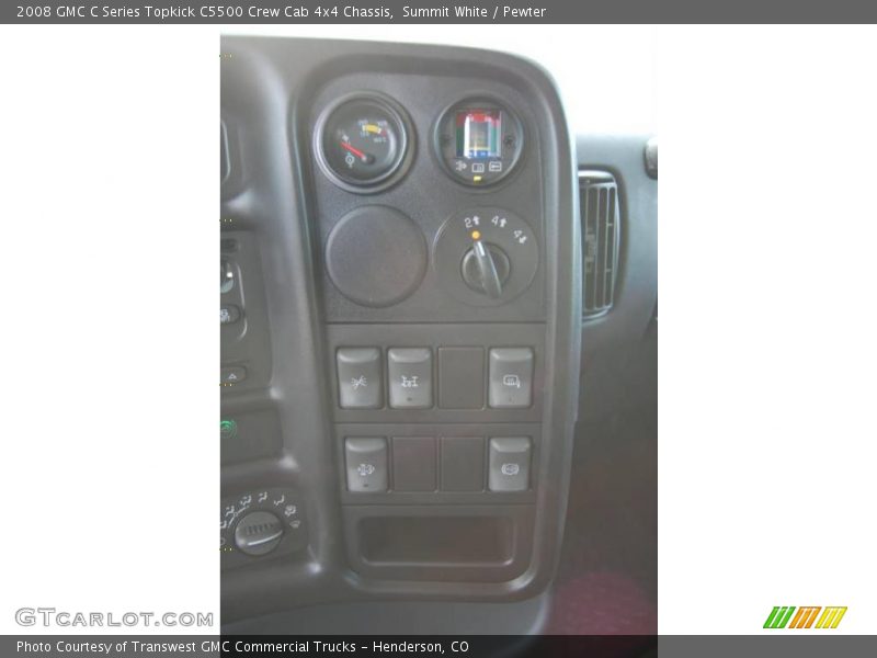 Summit White / Pewter 2008 GMC C Series Topkick C5500 Crew Cab 4x4 Chassis