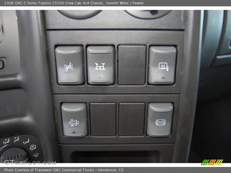 Summit White / Pewter 2008 GMC C Series Topkick C5500 Crew Cab 4x4 Chassis