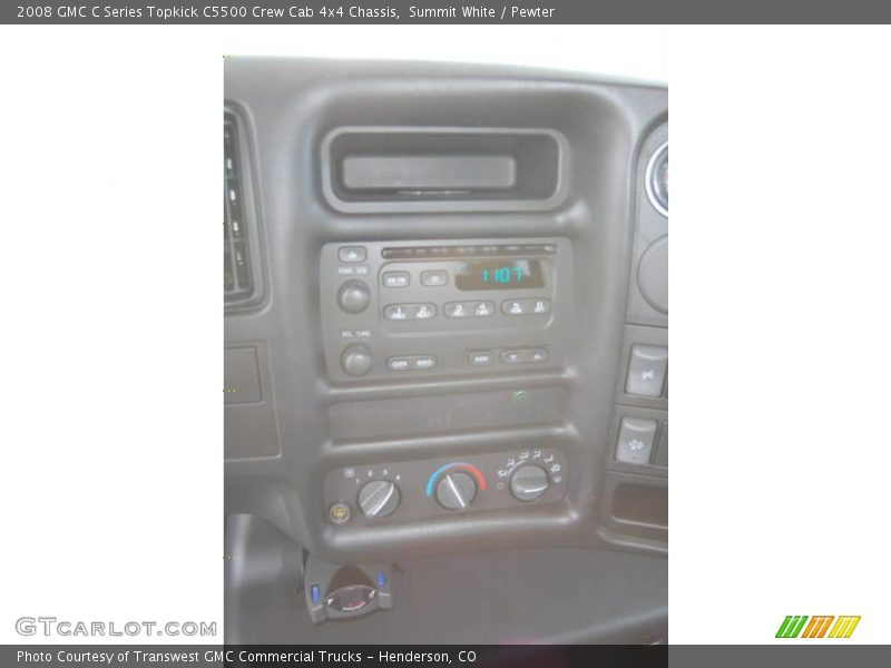 Summit White / Pewter 2008 GMC C Series Topkick C5500 Crew Cab 4x4 Chassis