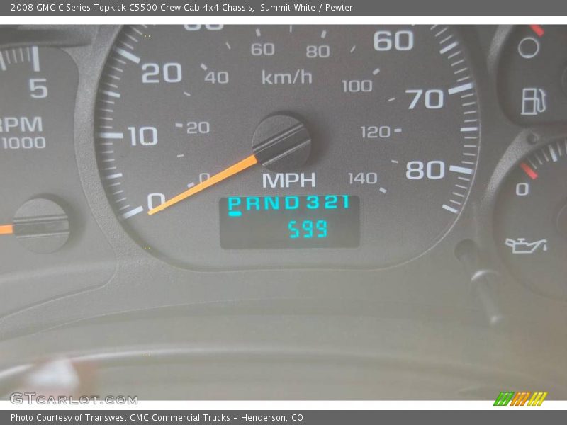 Summit White / Pewter 2008 GMC C Series Topkick C5500 Crew Cab 4x4 Chassis