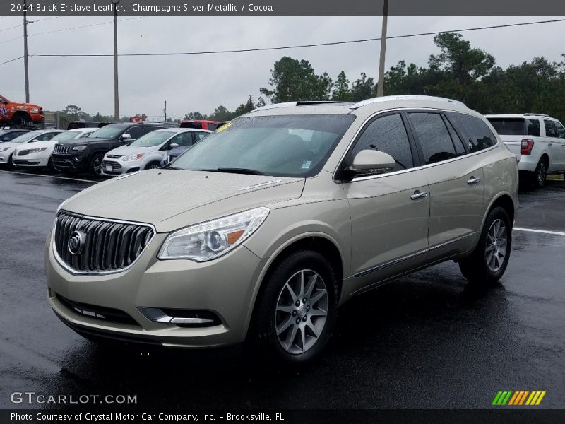 Champagne Silver Metallic / Cocoa 2014 Buick Enclave Leather